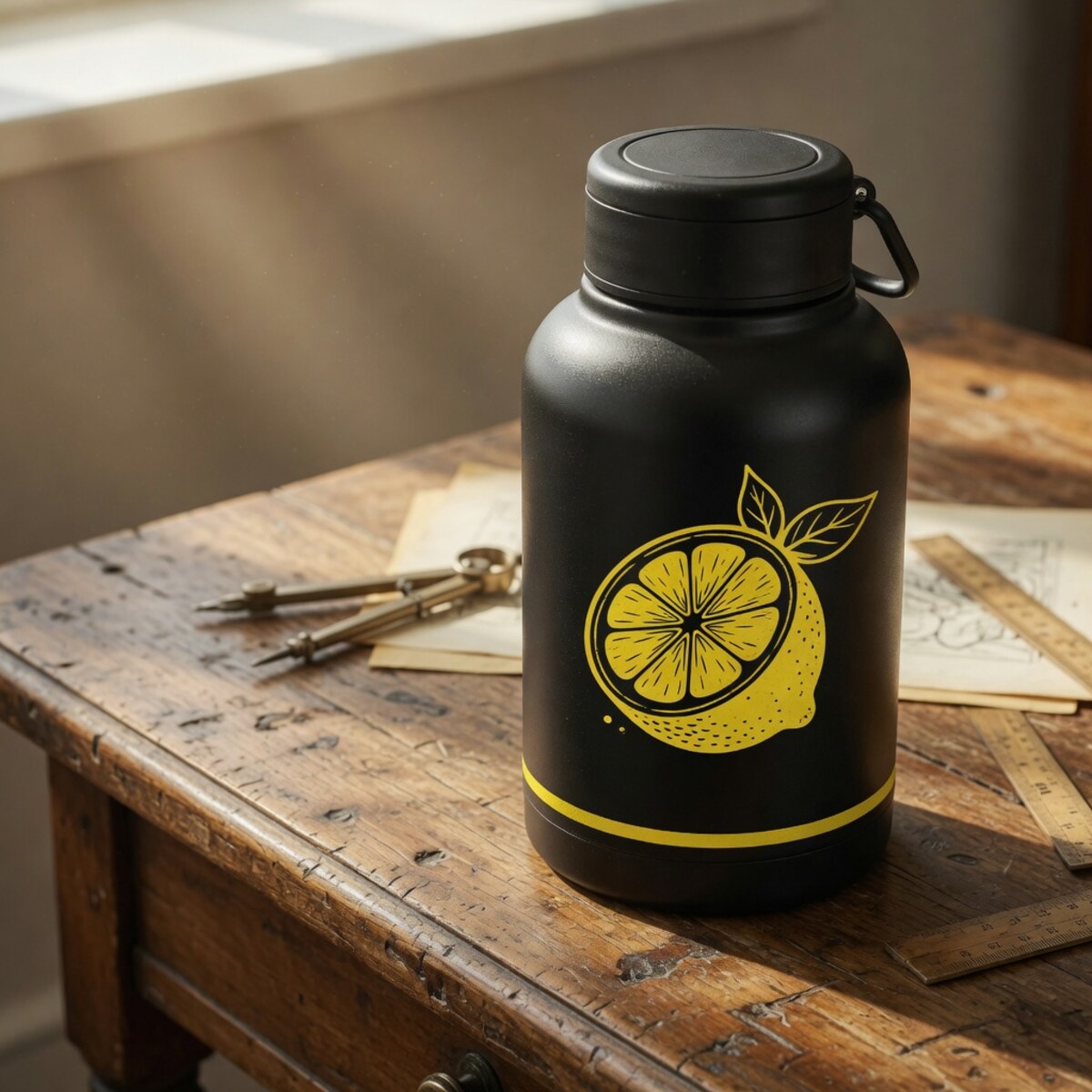 L3monl3o1611 Thermal Flask handmade — back